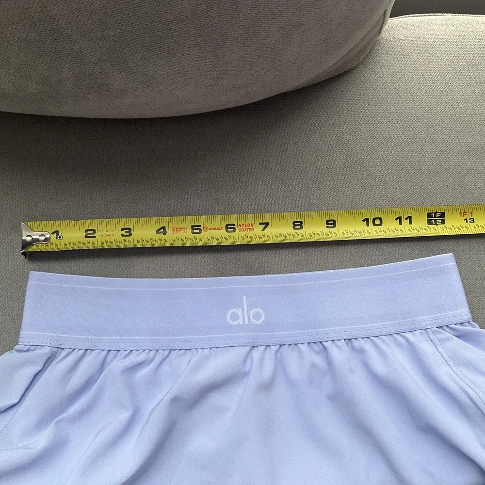 Alo Yoga Match Point Tennis Skirt Light Provence Blue S